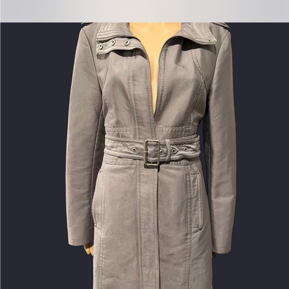 Kenneth Cole New York Jackets & Blazers - Y2K Kenneth Cole New York Gray Trench Coat